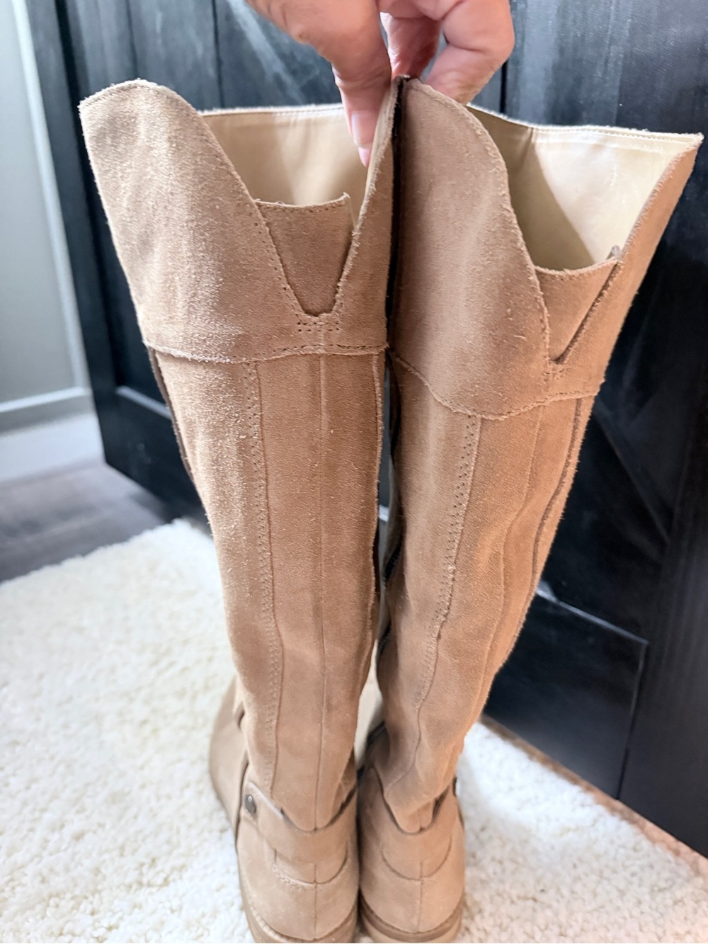 Suede Tall Boots - Classic Knee-High Style - Picture 2 of 7